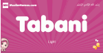 Tabani arabic girls name and meaning, muslim girl name Tabani