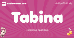 Tabina arabic girls name and meaning, muslim girl name Tabina
