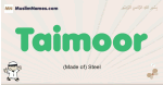 Taimoor muslim boys name and meaning, islamic boys name Taimoor