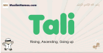 Tali muslim boys name and meaning, islamic boys name Tali