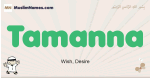 Tamanna muslim boys name and meaning, islamic boys name Tamanna