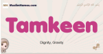 Tamkeen muslim girls name and meaning, islamic girls name Tamkeen