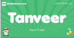 Tanveer arabic boys name and meaning, quranic boys name Tanveer