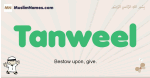 Tanweel muslim boys name and meaning, islamic boys name Tanweel