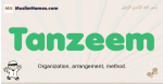 Tanzeem muslim boys name and meaning, islamic boys name Tanzeem