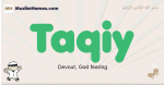 Taqiy muslim boys name and meaning, islamic boys name Taqiy