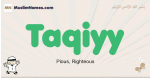 Taqiyy muslim boys name and meaning, islamic boys name Taqiyy