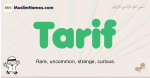 Tarif muslim boys name and meaning, islamic boys name Tarif