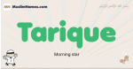 Tarique muslim boys name and meaning, islamic boys name Tarique