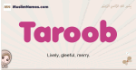 Taroob muslim girls name and meaning, islamic girls name Taroob
