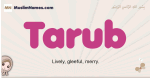 Tarub muslim girls name and meaning, islamic girls name Tarub