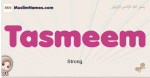 Tasmeem muslim girls name and meaning, islamic girls name Tasmeem