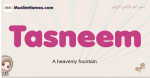 Tasneem muslim girls name and meaning, islamic girls name Tasneem