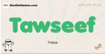 Tawseef muslim boys name and meaning, islamic boys name Tawseef