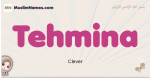 Tehmina muslim girls name and meaning, islamic girls name Tehmina