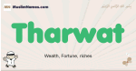 Tharwat muslim boys name and meaning, islamic boys name Tharwat