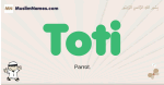 Toti muslim boys name and meaning, islamic boys name Toti