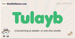 Tulayb muslim boys name and meaning, islamic boys name Tulayb