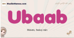 Ubaab muslim girls name and meaning, islamic girls name Ubaab