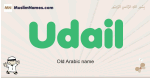 Udail muslim boys name and meaning, islamic boys name Udail