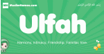 Ulfah arabic girl name and meaning, quranic girls name Ulfah