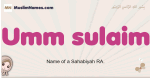 Umm-sulaim muslim girls name and meaning, islamic girls name Umm-sulaim