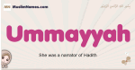 Ummayyah muslim girls name and meaning, islamic girls name Ummayyah