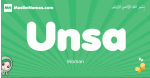 Unsa arabic girl name and meaning, quranic girls name Unsa