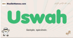 Uswah muslim boys name and meaning, islamic boys name Uswah