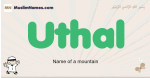 Uthal muslim boys name and meaning, islamic boys name Uthal