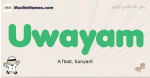 Uwayam muslim boys name and meaning, islamic boys name Uwayam