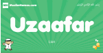 Uzaafar arabic boys name and meaning, quranic boys name Uzaafar