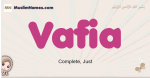Vafia muslim girls name and meaning, islamic girls name Vafia