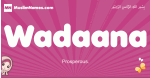 Wadaana arabic girls name and meaning, muslim girl name Wadaana