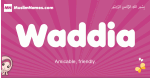 Waddia arabic girls name and meaning, muslim girl name Waddia