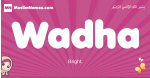 Wadha arabic girls name and meaning, muslim girl name Wadha