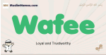 Wafee muslim boys name and meaning, islamic boys name Wafee