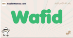 Wafid muslim boys name and meaning, islamic boys name Wafid