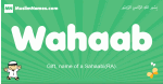 Wahaab arabic boys name and meaning, quranic boys name Wahaab