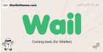 Wail muslim boys name and meaning, islamic boys name Wail