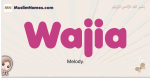 Wajia muslim girls name and meaning, islamic girls name Wajia