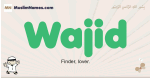Wajid muslim boys name and meaning, islamic boys name Wajid