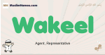 Wakeel muslim boys name and meaning, islamic boys name Wakeel