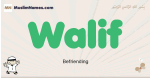 Walif muslim boys name and meaning, islamic boys name Walif