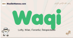 Waqi muslim boys name and meaning, islamic boys name Waqi
