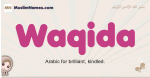 Waqida muslim girls name and meaning, islamic girls name Waqida