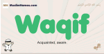 Waqif muslim boys name and meaning, islamic boys name Waqif