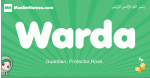 Warda arabic girl name and meaning, quranic girls name Warda
