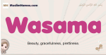 Wasama muslim girls name and meaning, islamic girls name Wasama