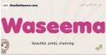 Waseema muslim girls name and meaning, islamic girls name Waseema